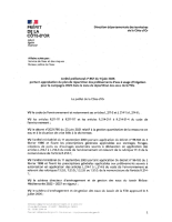 AP n° 857 du 11 juin 2025 portant approbation du plan de répartition des prélèvements d’eau à usage d’irrigation pour la campagne 2025 dans la zone de répartition des eaux de la Tille