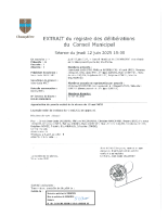 DEL01 12062025 approbation procès-verbal 15.05.2025 – Mise en ligne le 4 juillet 2025